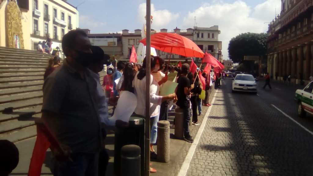 Antorcha Campesina,se manifiesta en la plaza&nbsp;lerdo