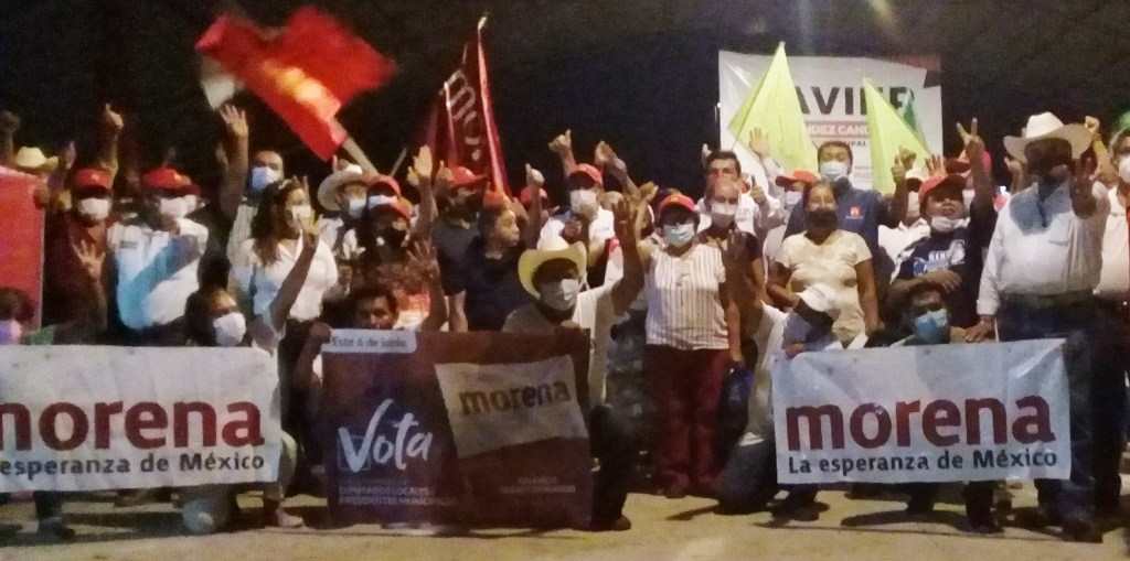 “APOYO TOTAL A LA 4a TRANSFORMACION, ESTE 6 DE JUNIO, VOTO MASIVO PARA MORENA, PIDE EL POTRILLO A LOS&nbsp;MISANTECOS”