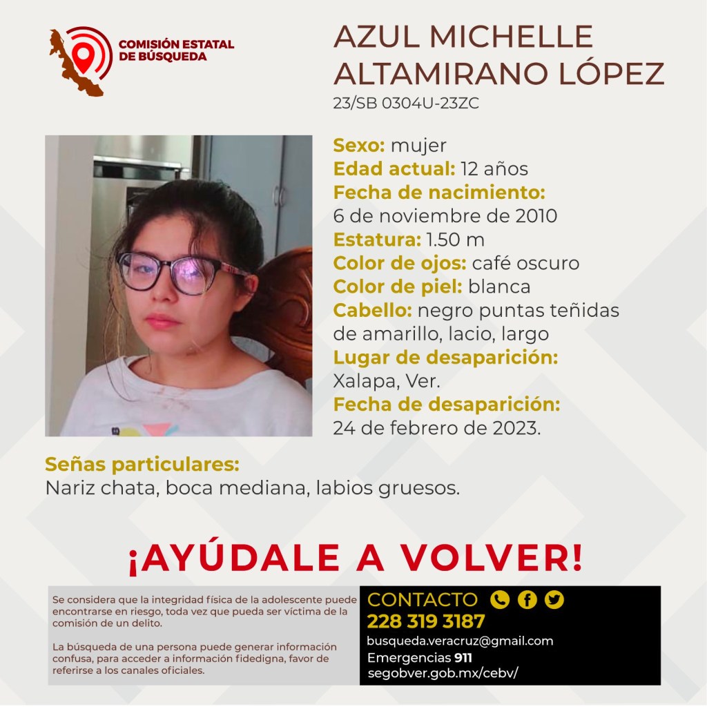 Ayudanos a encontrarla