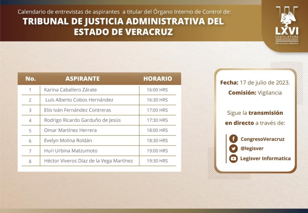 Comienzan las entrevistas