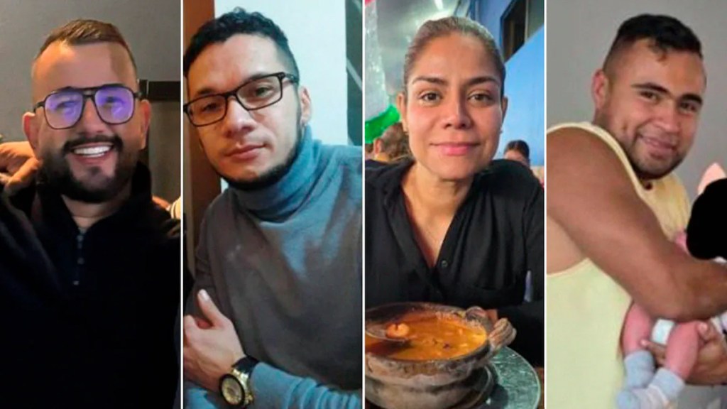 Yónier Mantilla, Juan Fernando Córdoba, Yuli Felicidad y Leandro Quintero, colombianos detenidos por el caso de B-King y Regio Clown.
COBUPEM